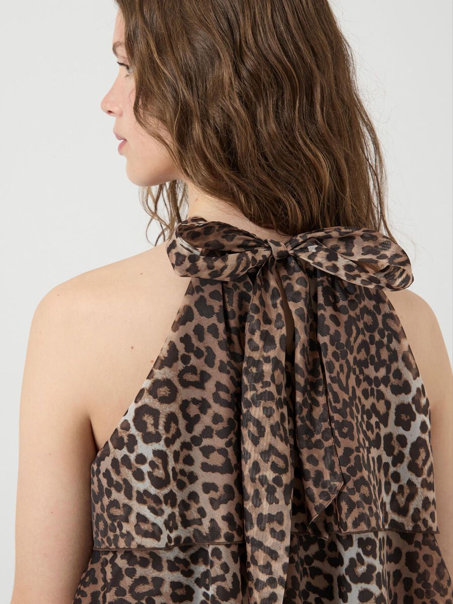 Carousel image - YASELOISE NECKHOLDER MAXIKLEID, Birch | 5