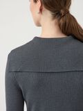Product image thumbnail - YASCAMELIA CARDIGAN EN MAILLE, Dark Grey Melange | 6