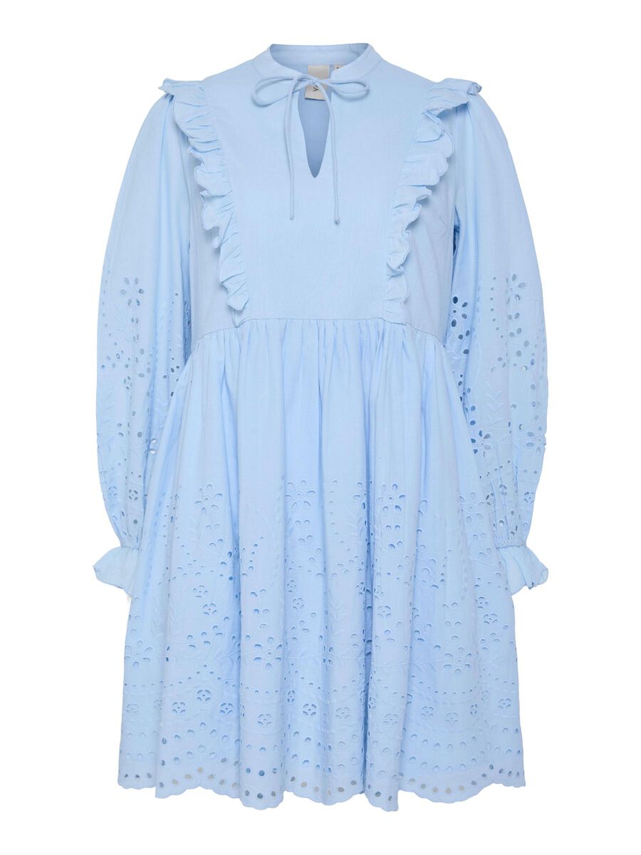 YAS YASLUMA MINI DRESS, Clear Sky, highres - 26036256_ClearSky_001.jpg
