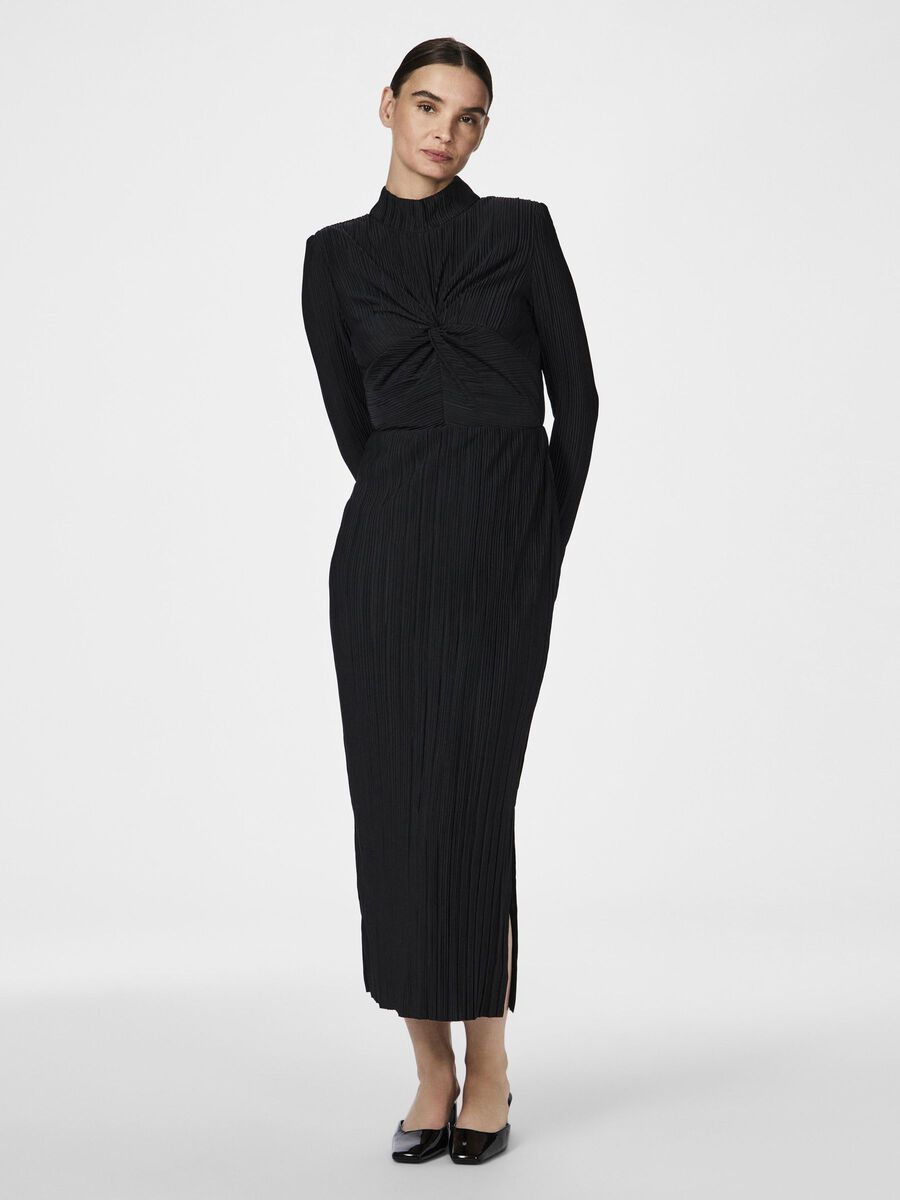 YAS YASOLINDA MIDI DRESS, Black, highres - 26032405_Black_005.jpg