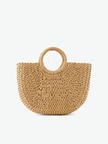 Pieces PAPER STRAW TOTE BAG, Nature, highres - 17097019_Nature_001.jpg