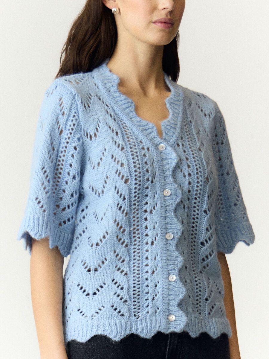 Product carousel image - YASVIENNA  KNITTED CARDIGAN, Skyway | 2