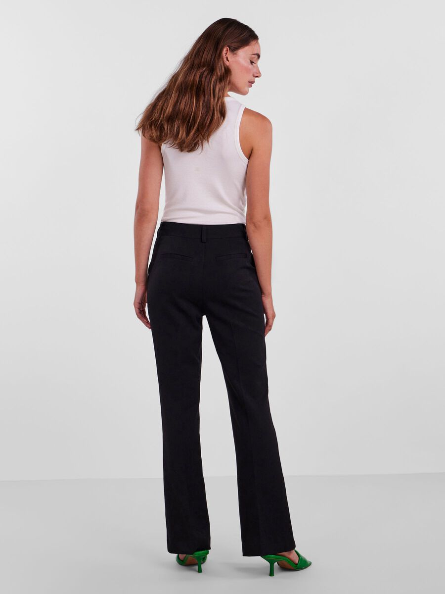 Y.A.S YASBALA FLARED TROUSERS, Black, highres - 26027715_Black_004.jpg