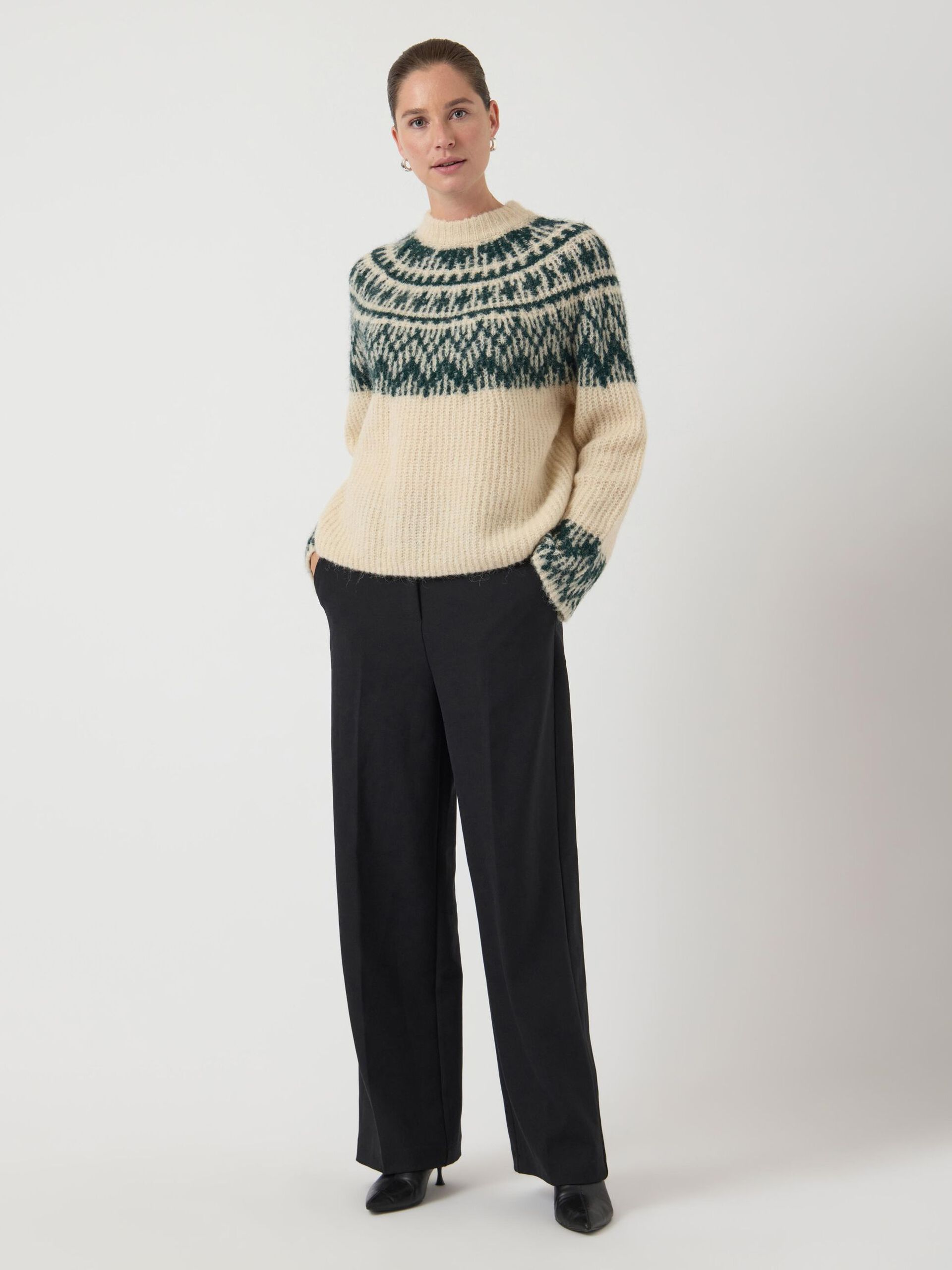 Carousel image - YASLIRI WOOL BLEND KNITTED PULLOVER, Birch | 4
