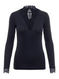 Y.A.S YASBLACE LACED HIGHNECK LONG SLEEVED BLOUSE, Night Sky, highres - 26012895_NightSky_001.jpg