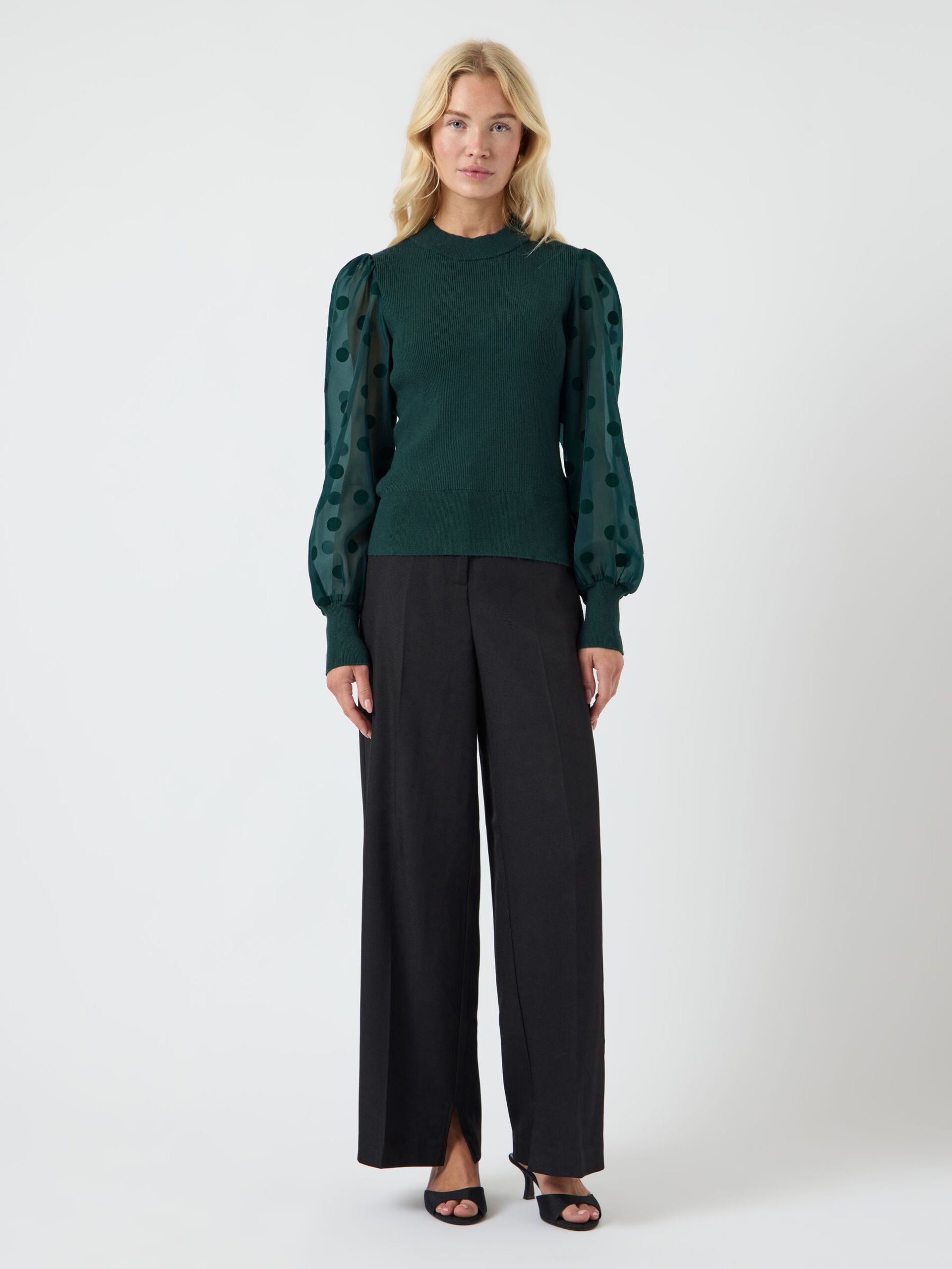 Carousel image - YASDOTME BALLOON SLEEVE TOP, Ponderosa Pine | 4