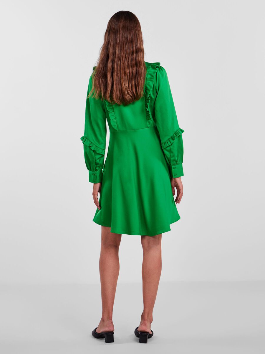 YAS YASFERNI KORT KLÄNNING, Fern Green, highres - 26028182_FernGreen_004.jpg
