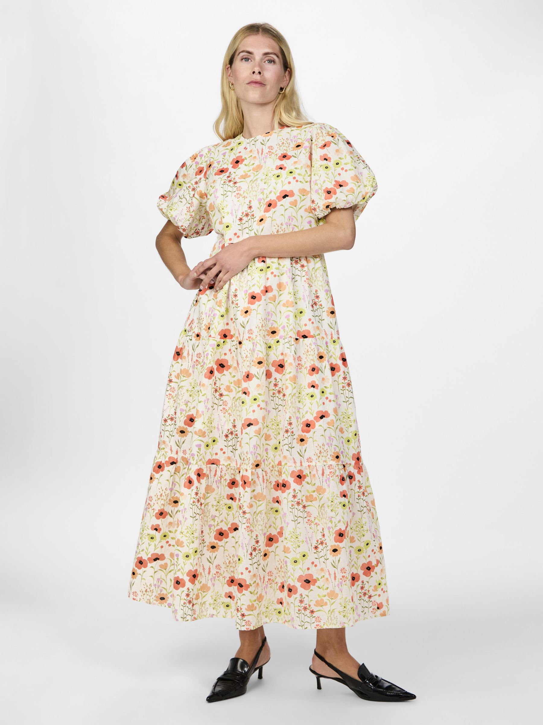 Yas floral maxi dress top