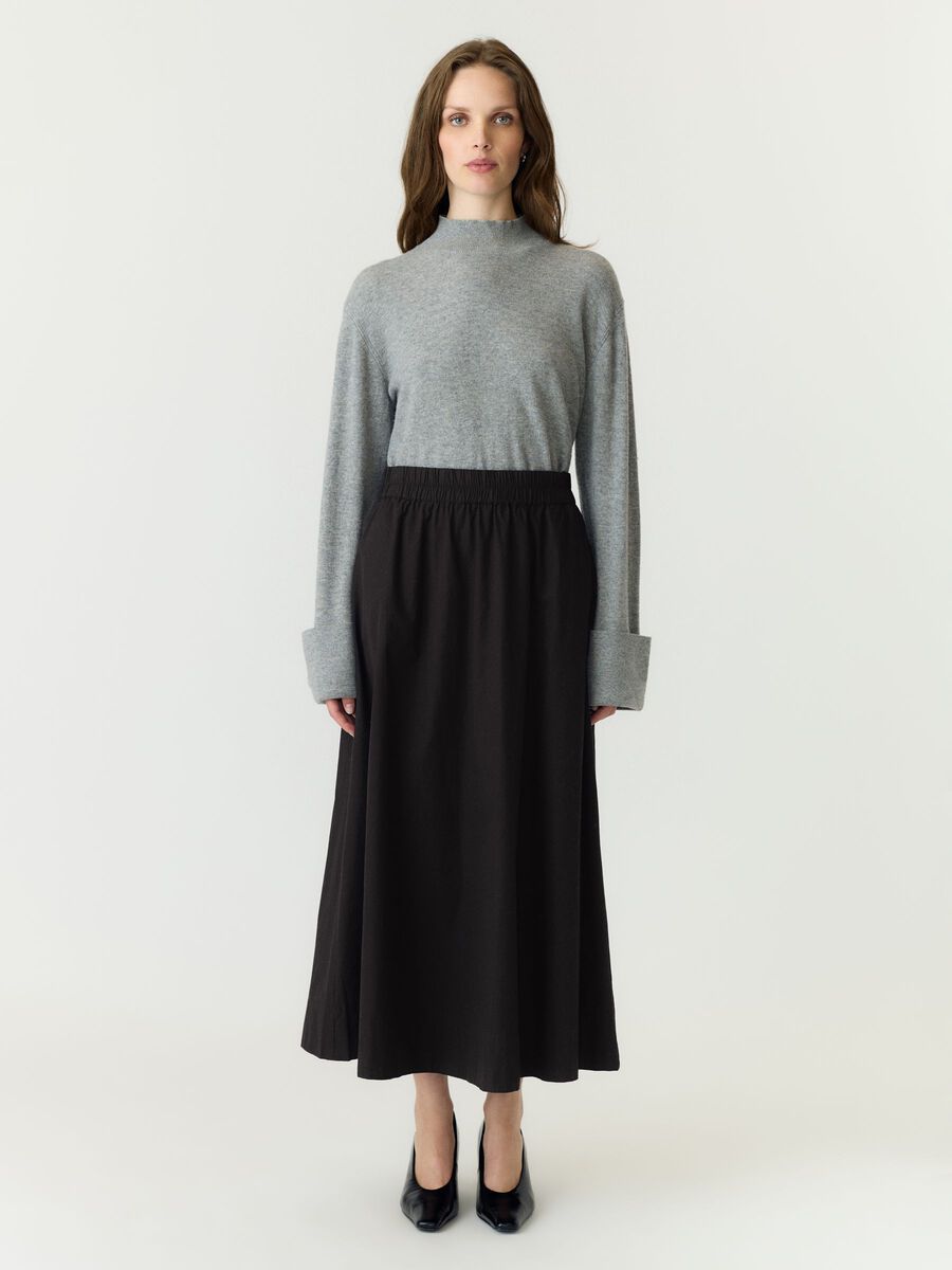 Product tile image - YASCOLEA HW ANKLE MAXI SKIRT, Black | 26039296_Black