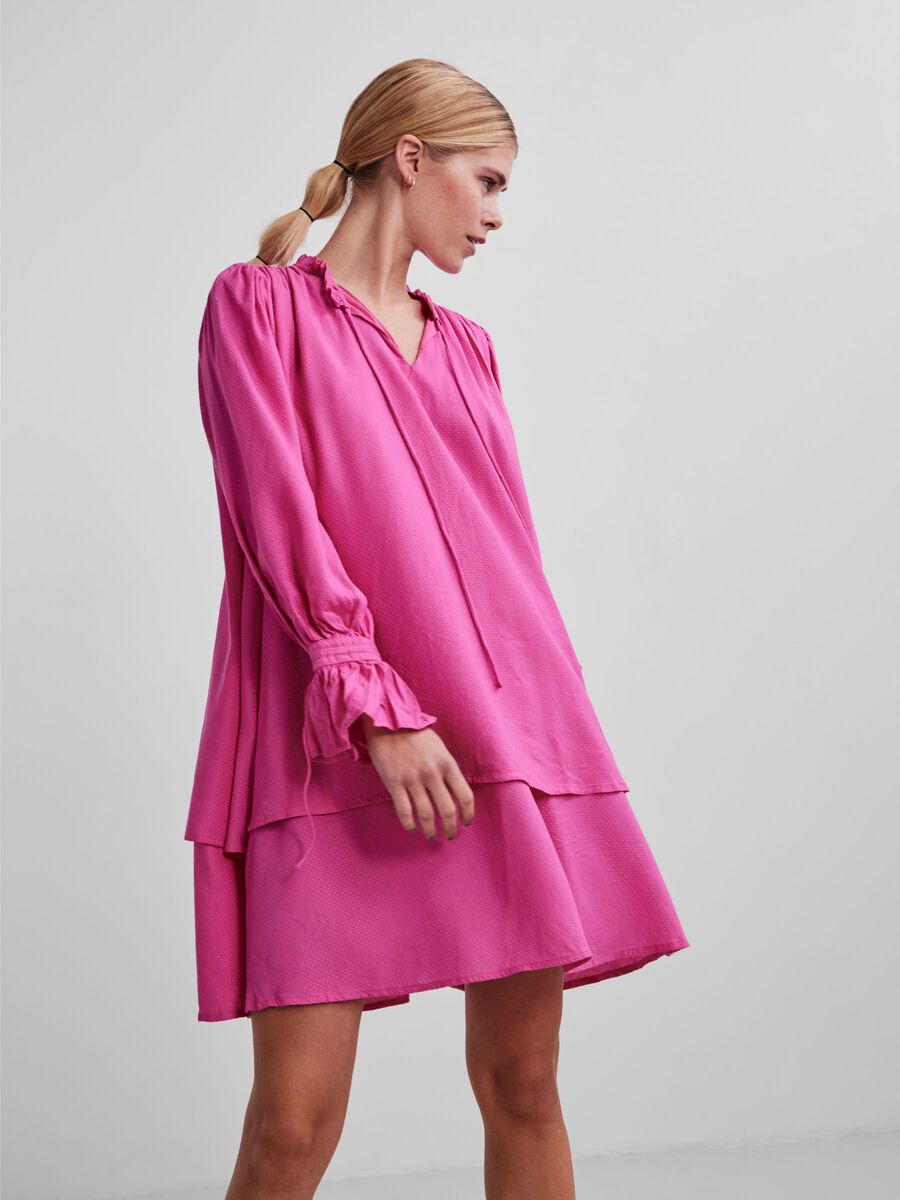 Y.A.S YASNELLO KORT KJOLE, Rose Violet, highres - 26026594_RoseViolet_003.jpg