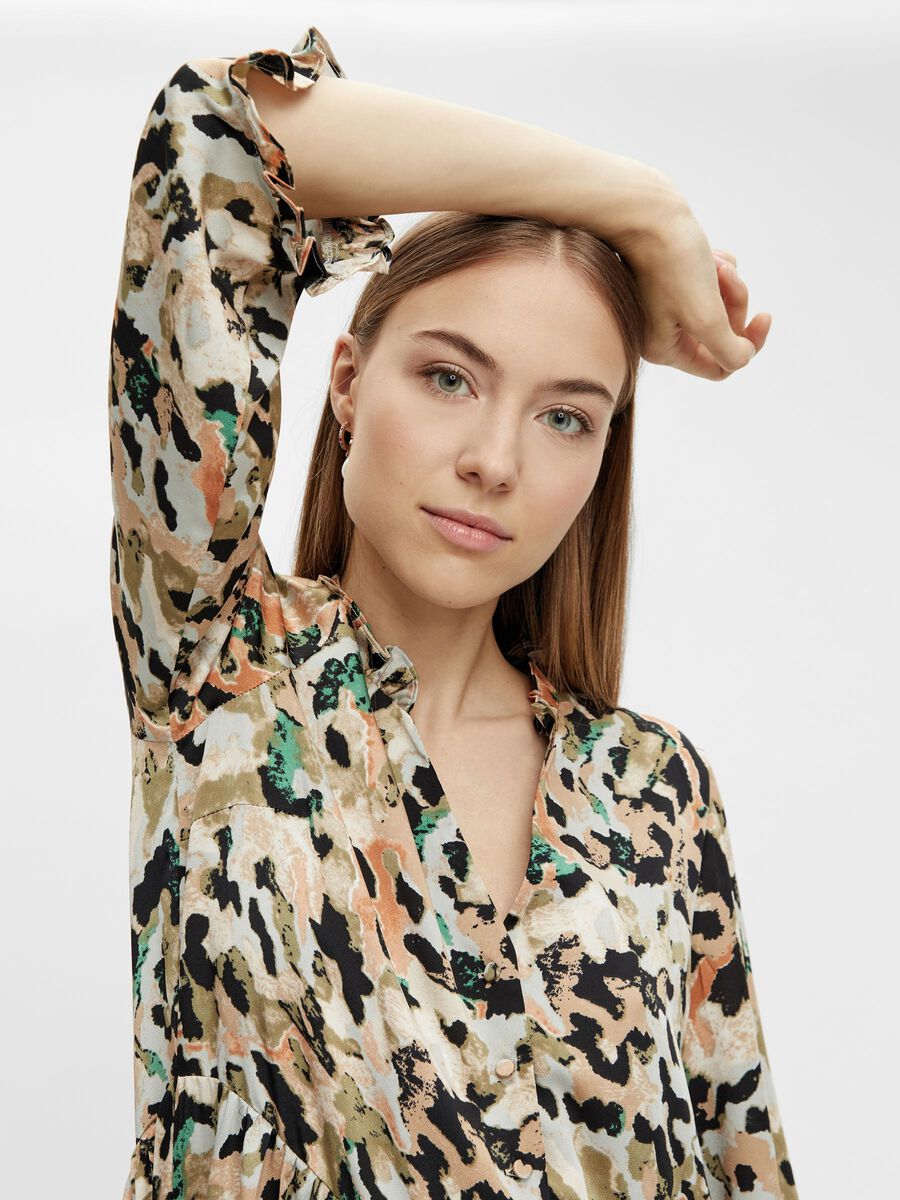 Carousel image - YASCANTHA MIDI DRESS, Eggnog | 3