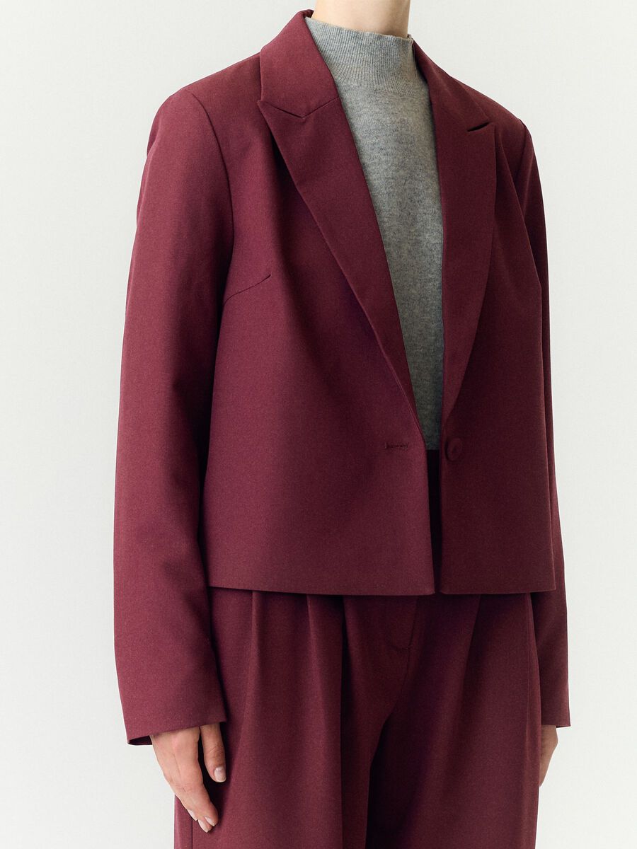 Carousel image 3 YASDAKOTA CROPPED BLAZER, Port Royale