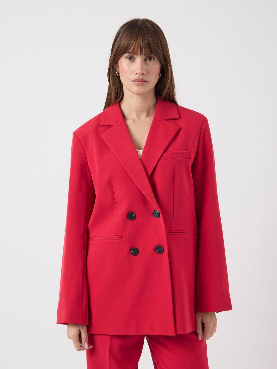 Carousel image - YASLIKKA OVERSIZED BLAZER, Jester Red | 1