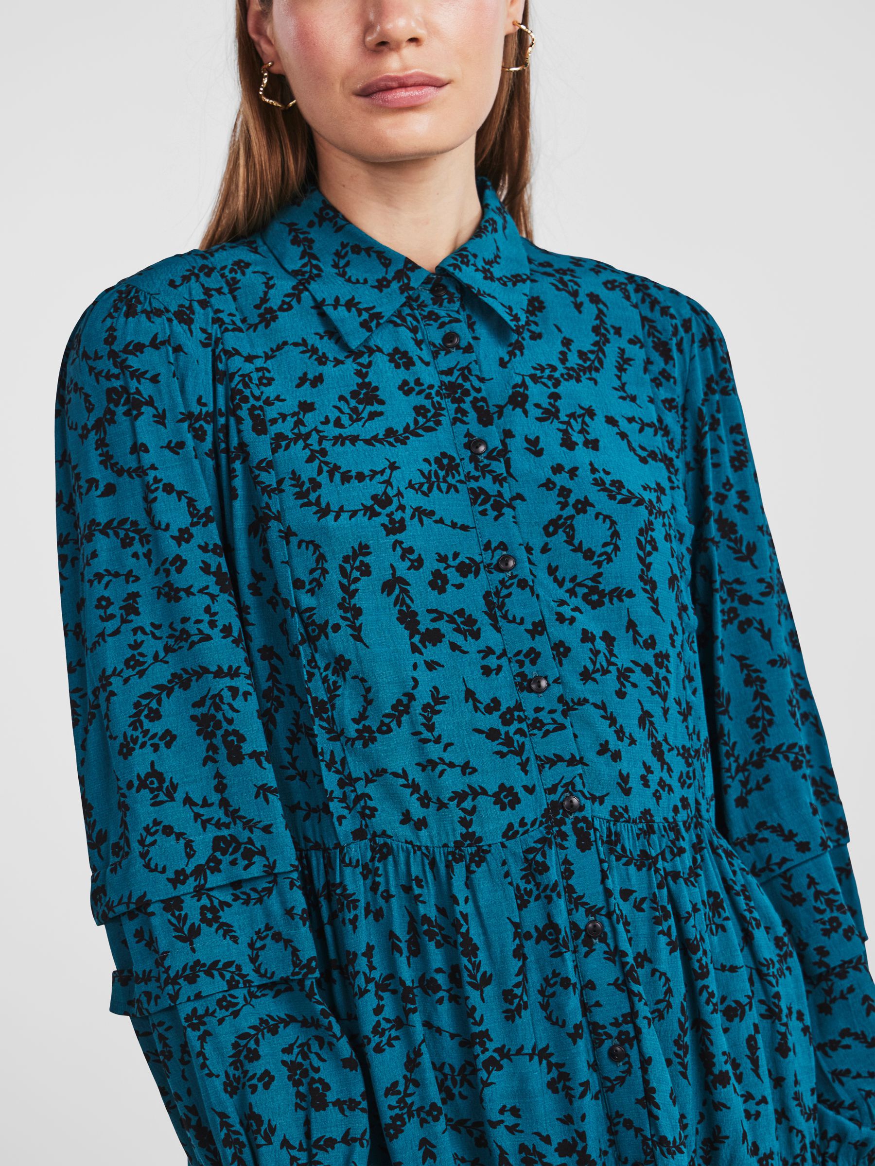 Whistles deco floral print shirt dress top