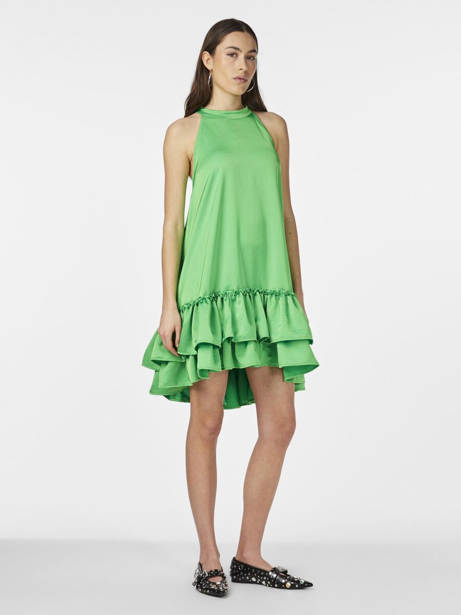 Y.A.S YASELEANOR HALTER NECK DRESS, Classic Green, highres - 26034241_ClassicGreen_005.jpg