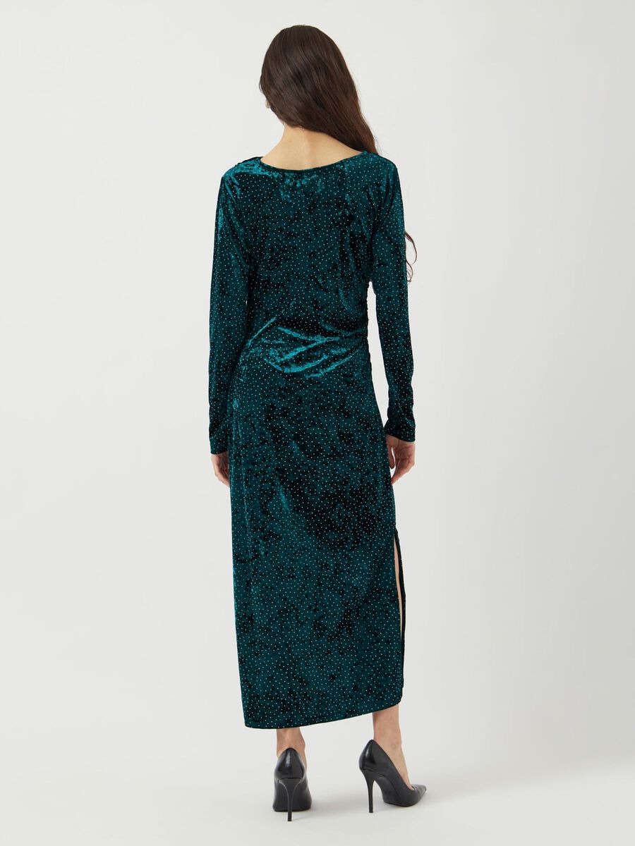 Carousel image - YASTILLIA FLUWEEL MAXI-JURK, Ponderosa Pine | 2