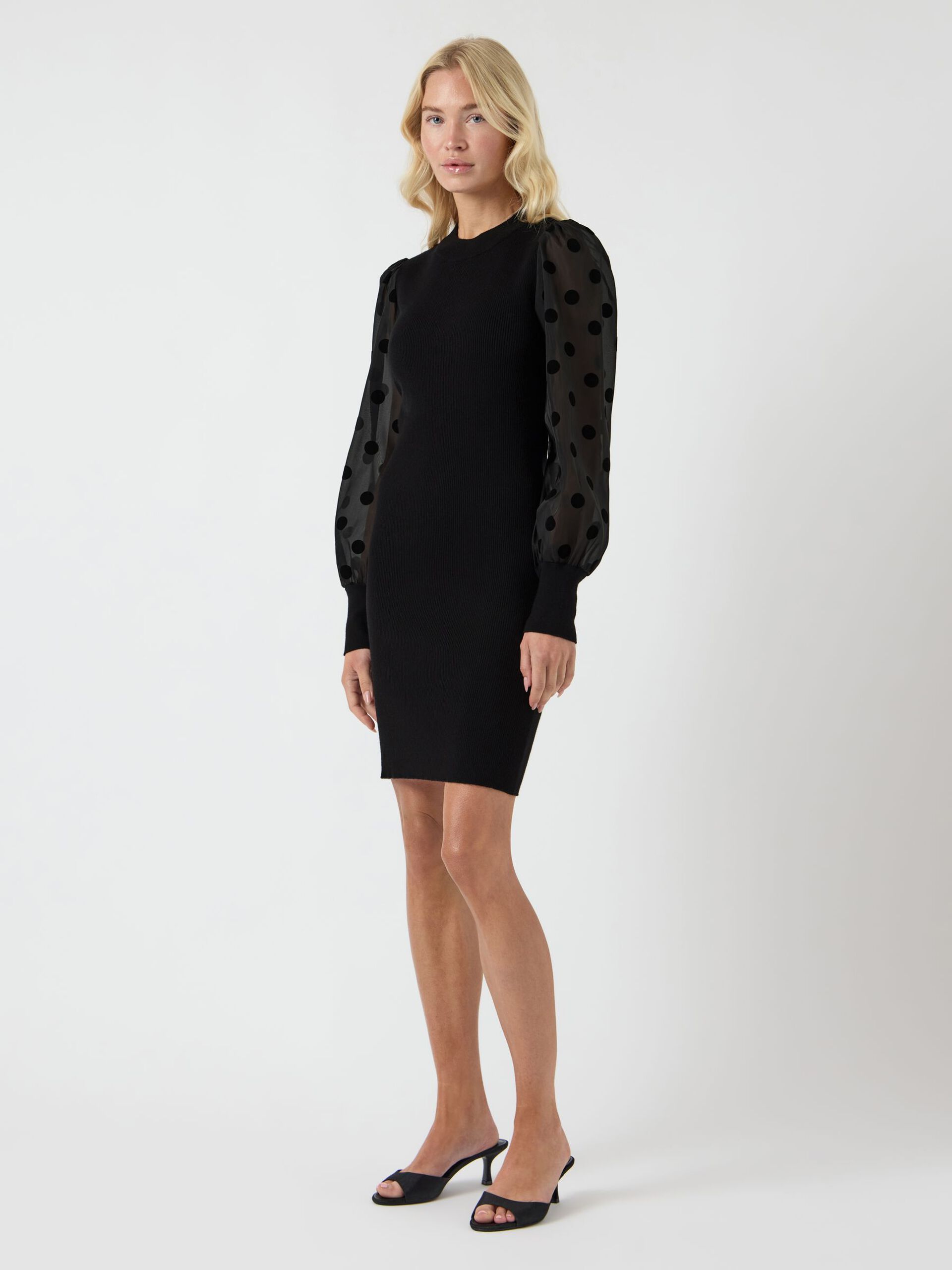 Carousel image - YASDOTME KNITTED DRESS, Black | 4