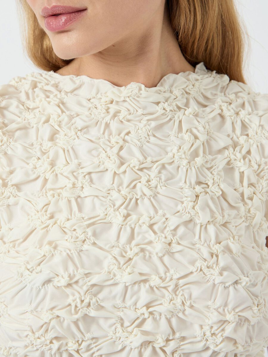 Carousel image - YASMERA TOP SENZA MANICHE, Birch | 3