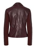 Product image thumbnail - YASSOPHIE LEATHER BIKER JACKET, Port Royale | 3
