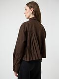Product image thumbnail - YASROYALEE SKJORTA, Chocolate Brown | 3