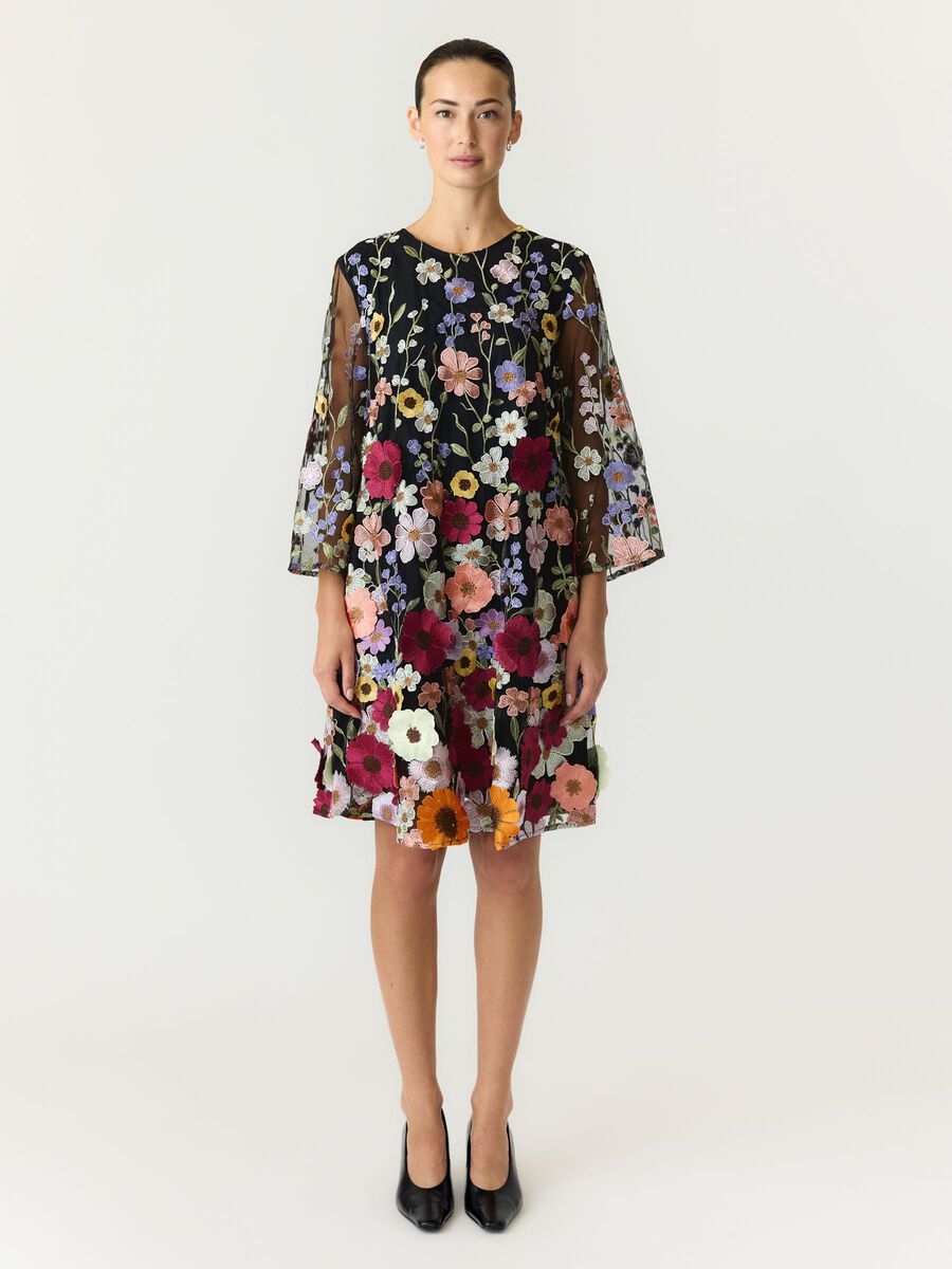 Carousel image 1 YASFLOWERING MIDI JURK, Black