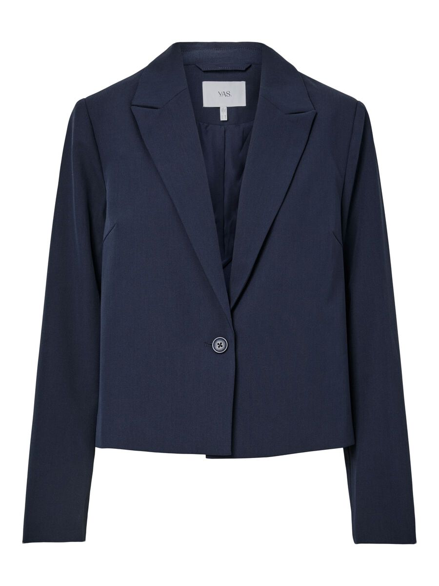 Product carousel image - YASDAKOTA CROPPED BLAZER, Navy Blazer | 1