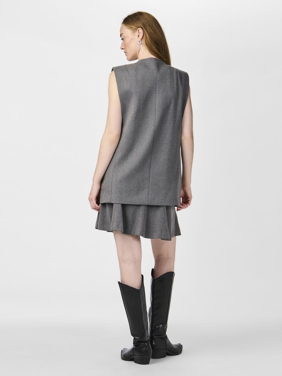 YAS YASDENA TAILORED WAISTCOAT, Grey Melange, highres - 26036659_GreyMelange_004.jpg