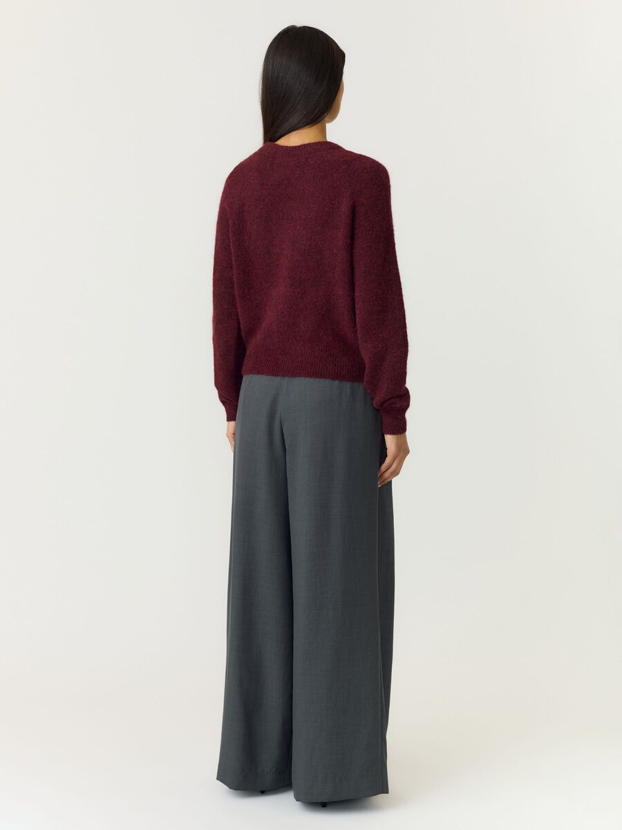 Carousel image 2 YASJOHI WOOL BLEND KNITTED PULLOVER, Port Royale