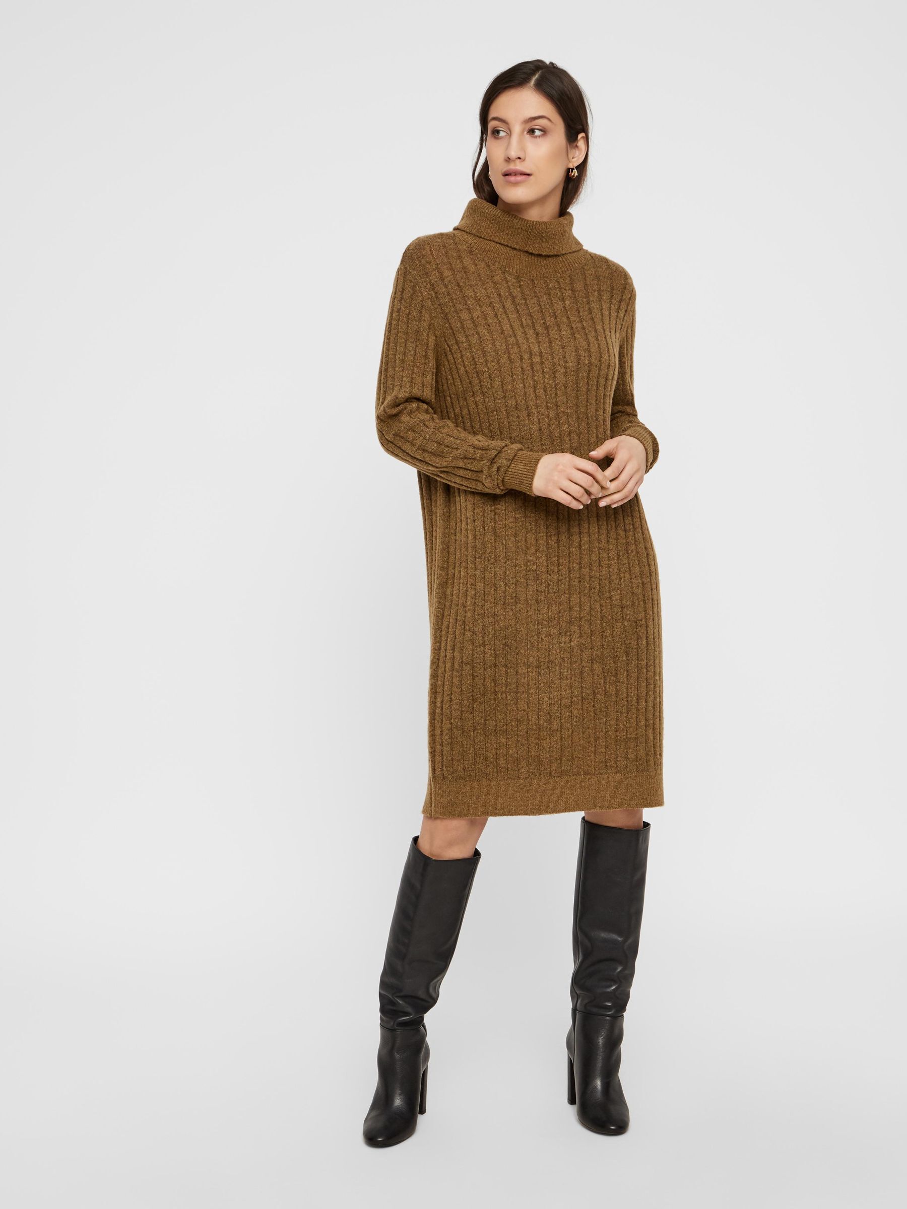 Longline knitted jumper dress 2025