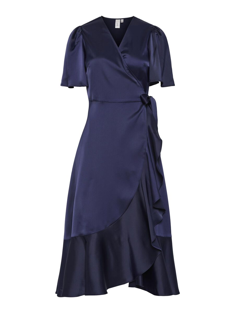 YAS YASTHEA WRAP DRESS, Evening Blue, highres - 26028890_EveningBlue_001.jpg