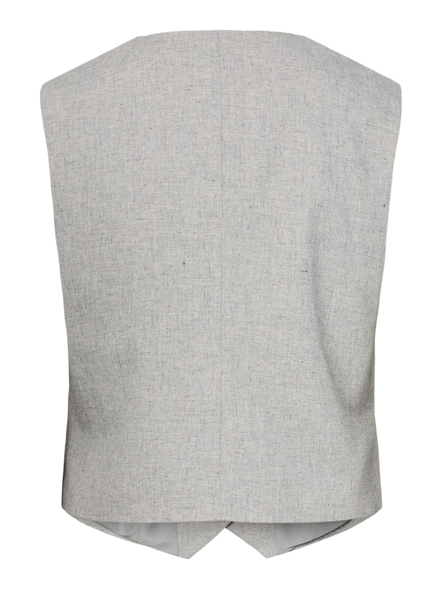 Carousel image - YASRIU CLASSIC  WAISTCOAT, Light Grey Melange | 6