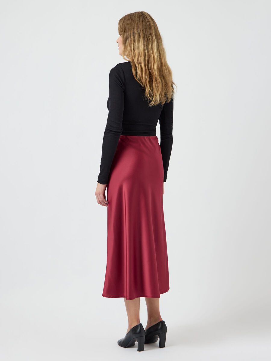 Product carousel image - YASPELLA MIDI SKIRT, Tibetan Red | 2