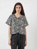 Product image thumbnail - YASZEMA TOP MET KORTE MOUWEN, Black | 1