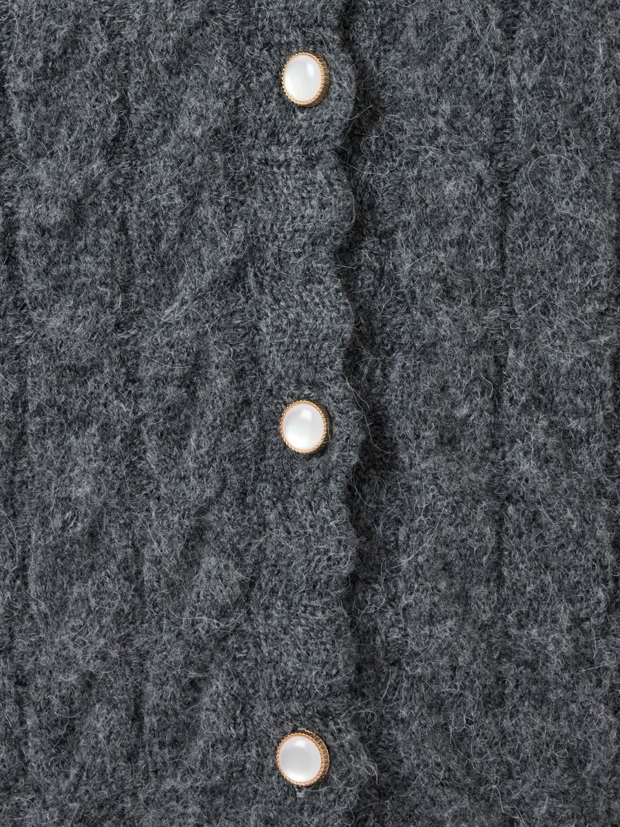 Carousel image - YASBUBERA CARDIGAN A MAGLIA, Dark Grey Melange | 5