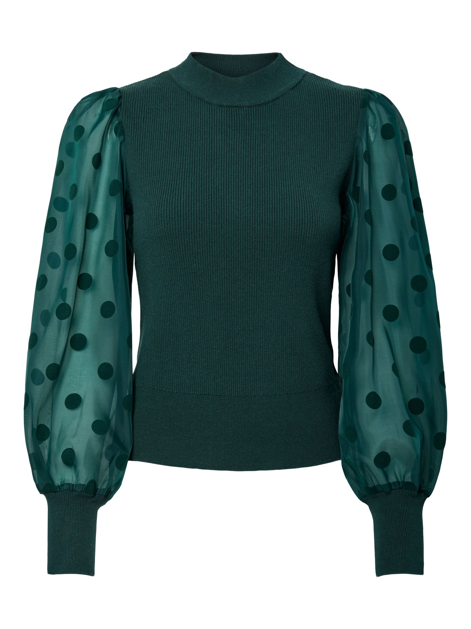 Carousel image - YASDOTME BALLOON SLEEVE TOP, Ponderosa Pine | 5