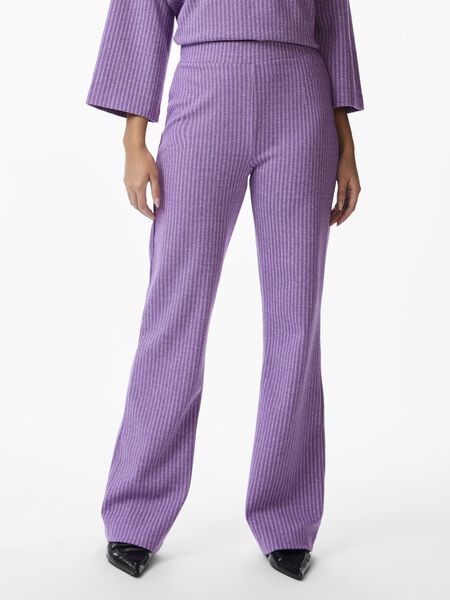 Y.A.S YASCASUALLA FLARED TROUSERS, Deep Blue, highres - 26026080_DeepBlue_912079_003.jpg