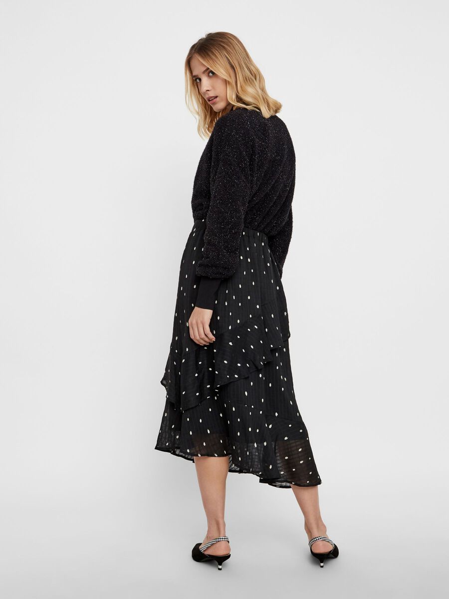 YAS ELASTIC BACK FLOUNCE MIDI SKIRT, Black, highres - 26014366_Black_686622_004.jpg