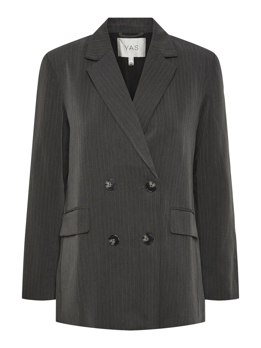 Y.A.S YASPINLY PINSTRIBE BLAZER, Frost Gray, highres - 26030346_FrostGray_001.jpg