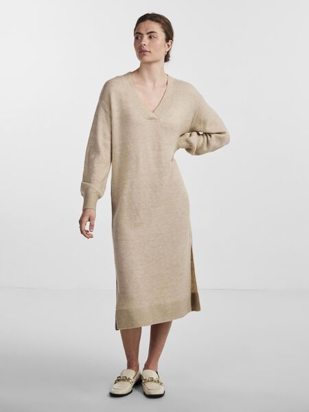 Y.A.S YASCALI KNITTED DRESS, Oatmeal, highres - 26031146_Oatmeal_1048372_005.jpg