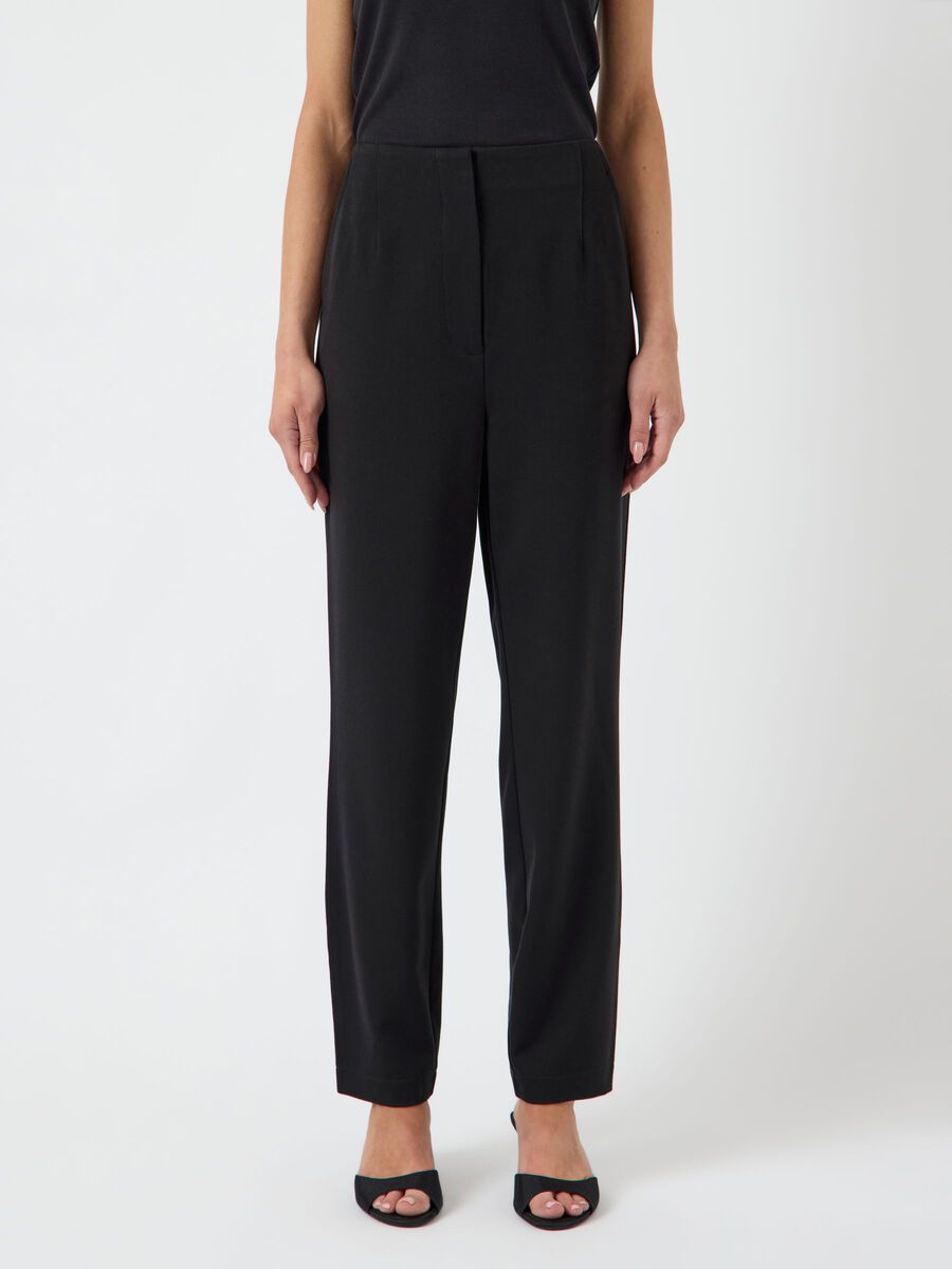 Carousel image - YASSUSSI HW ANKLE TROUSERS, Black | 1