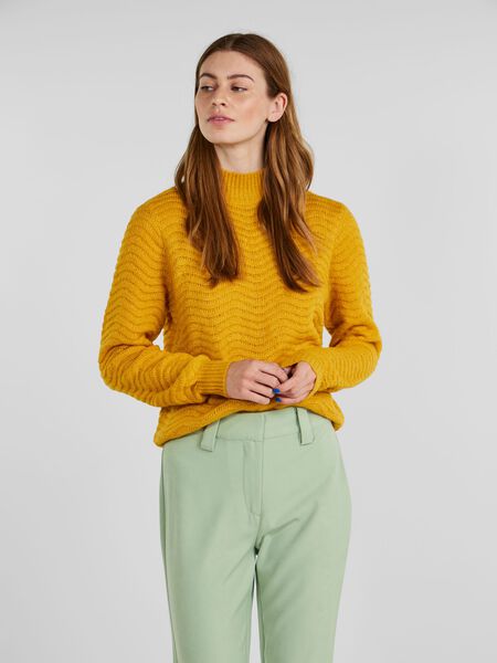 Y.A.S YASBETRICIA KNITTED PULLOVER, Golden Yellow, highres - 26027635_GoldenYellow_003.jpg