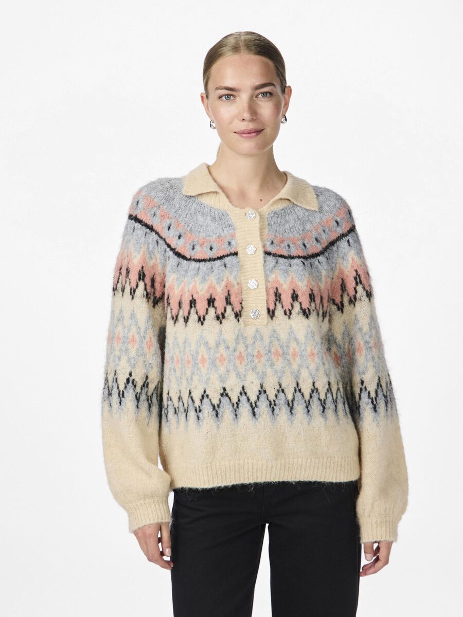 YAS YASSHIMA KNITTED PULLOVER, Sandshell, highres - 26036324_Sandshell_1156334_003.jpg