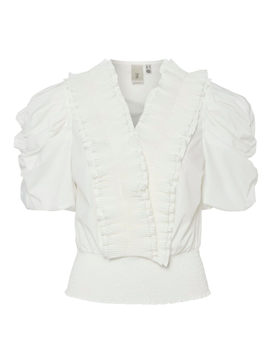 YAS YASAKERA 2/4 SLEEVED BLOUSE, Star White, highres - 26037352_StarWhite_001.jpg