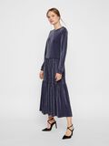 YAS GLITTER VISCOSE-BLEND TIERED MIDI DRESS, Navy Blazer, highres - 26019652_NavyBlazer_005.jpg