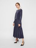 Y.A.S GLITTER VISCOSE-BLEND TIERED MIDI DRESS, Navy Blazer, highres - 26019652_NavyBlazer_005.jpg