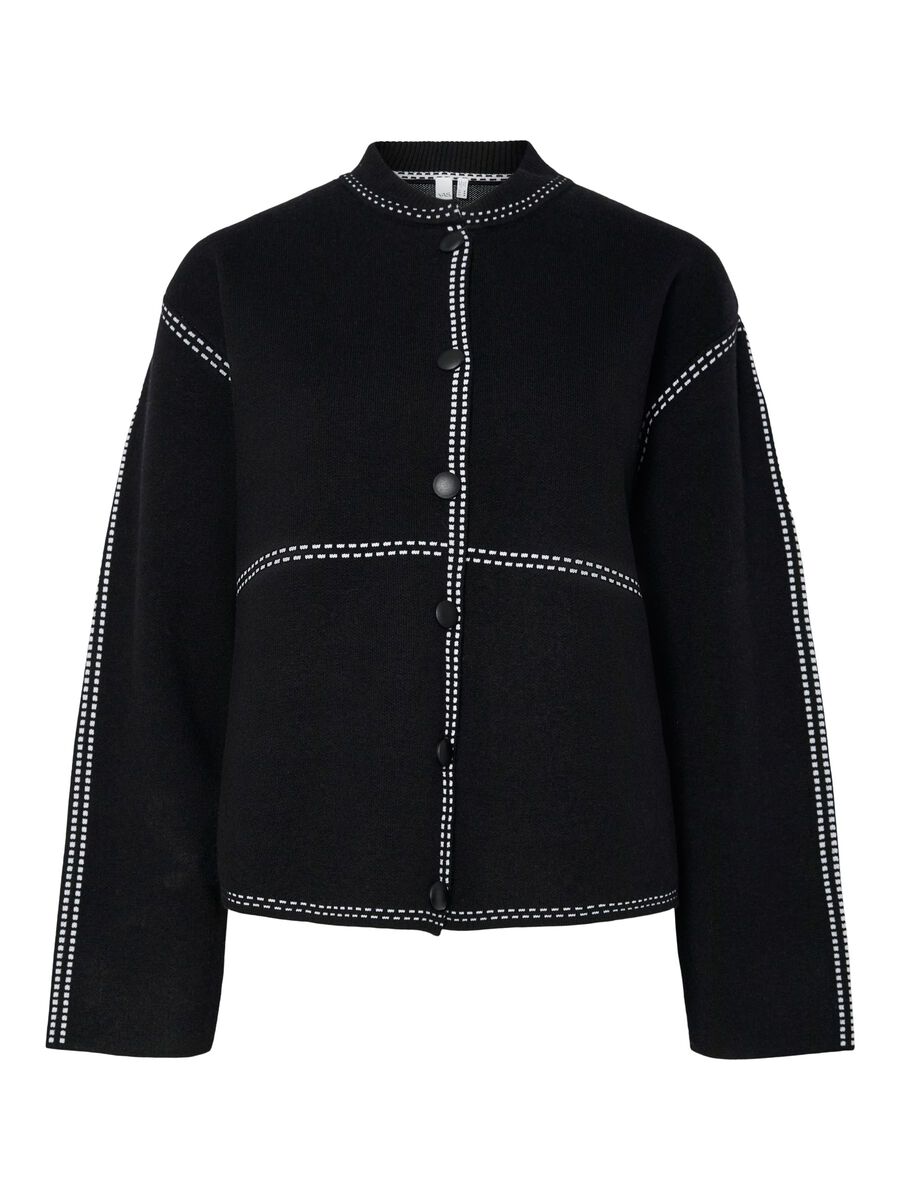 Product carousel image - YASJENA  KNITTED CARDIGAN, Black | 2
