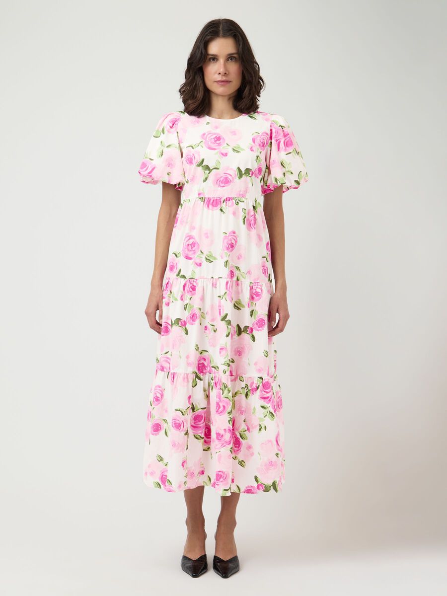 Product carousel image - YASCOLEA ANKLE  MIDI DRESS, Star White | 1