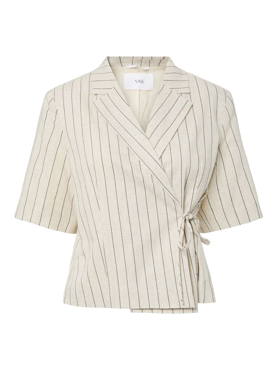 Product carousel image - YASLINURA 2/4 LINEN BLEND  BLAZER, Pristine | 2