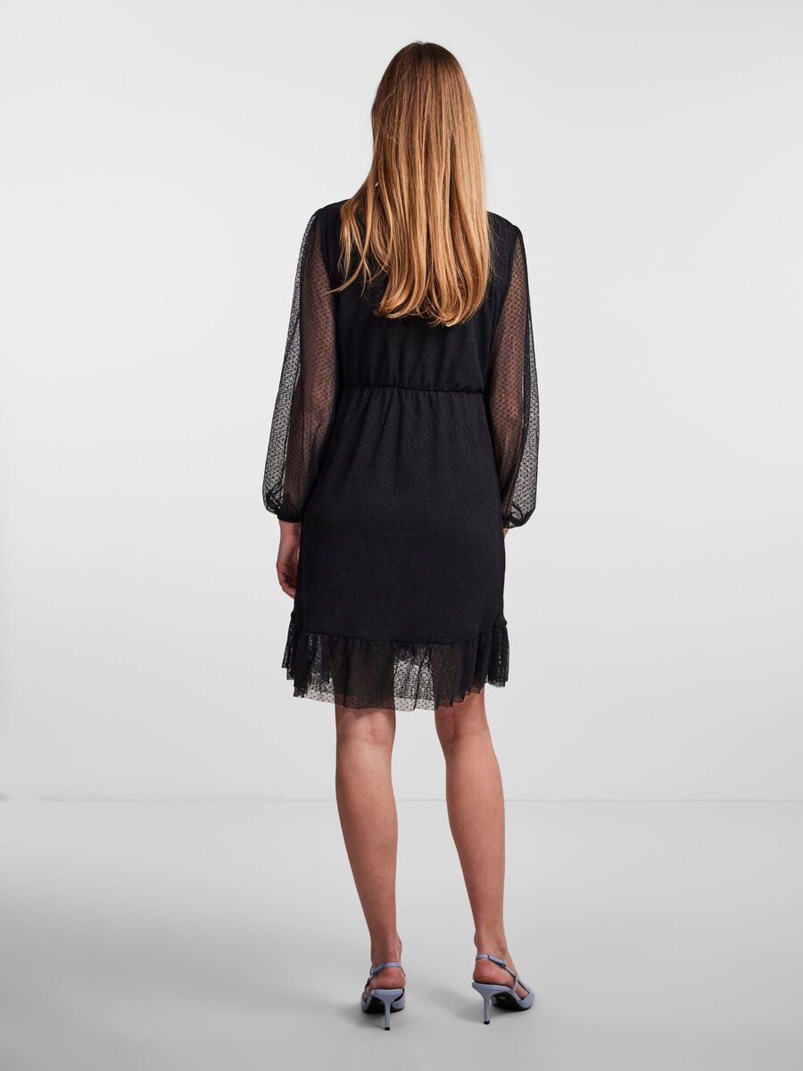 Y.A.S YASQUINN MINI DRESS, Black, highres - 26029060_Black_004.jpg