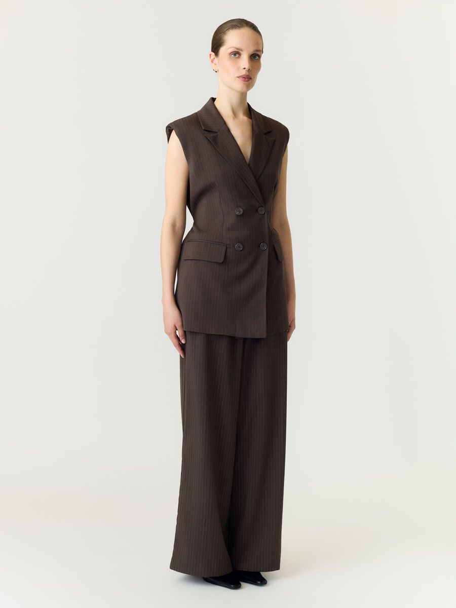 Carousel image 5 YASSHIMMA WAISTCOAT, Chocolate Brown